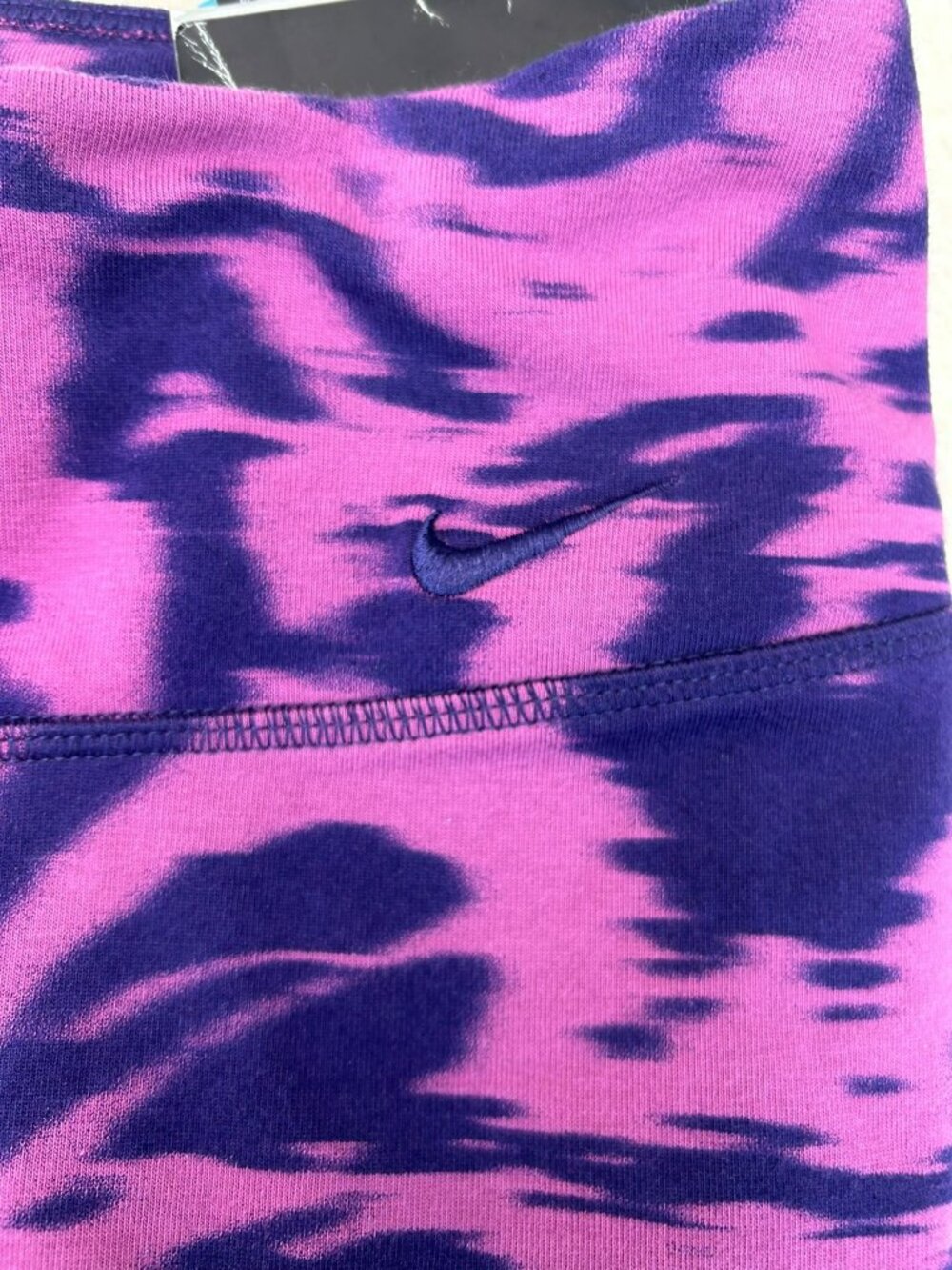 Nike Womens Legend Training Leggings Dri-Fit Purple & Pink Tie-Dye Size S - Picture 5 of 5